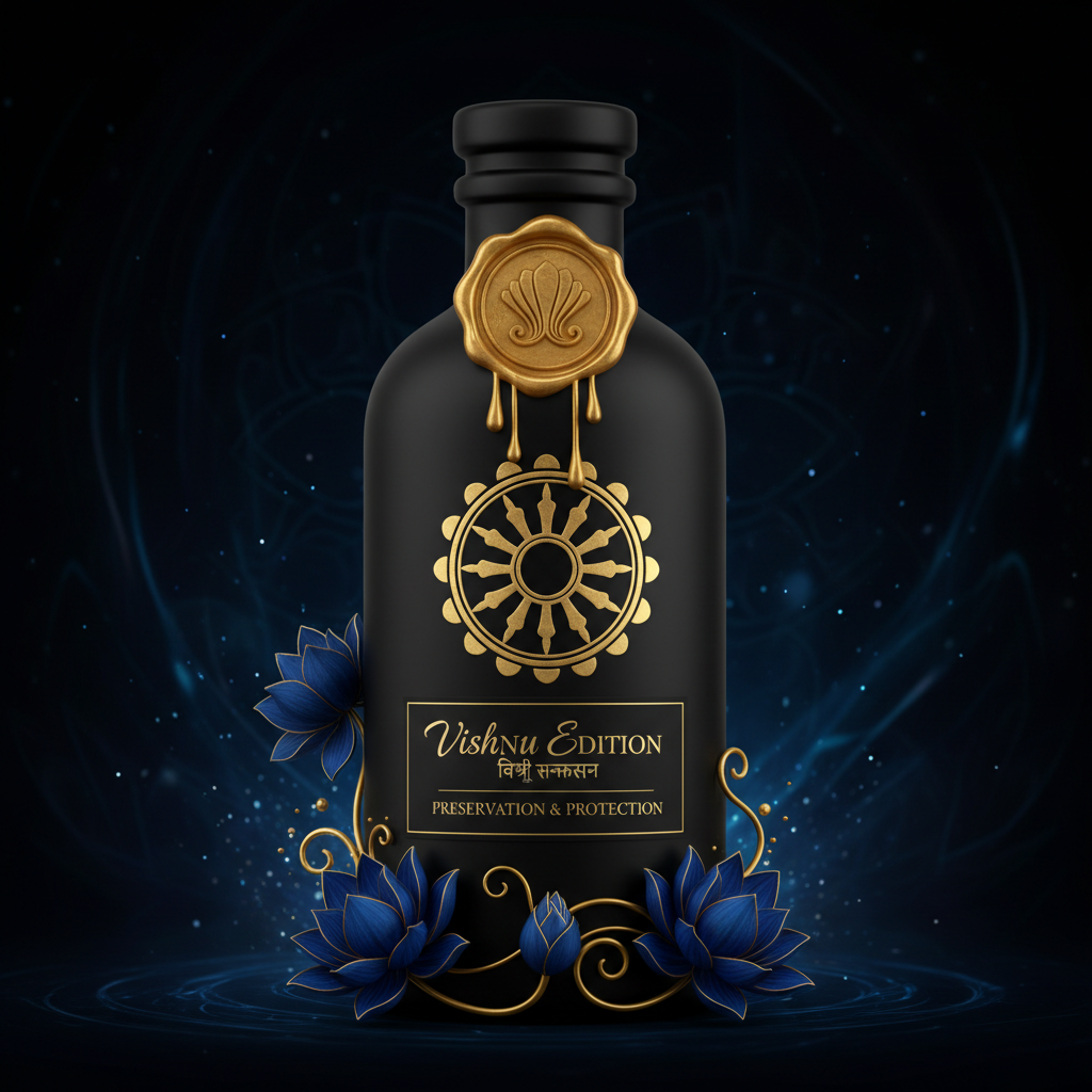 Vishnu Edition - Hindu god of preservation and protection luxury ritual bottle