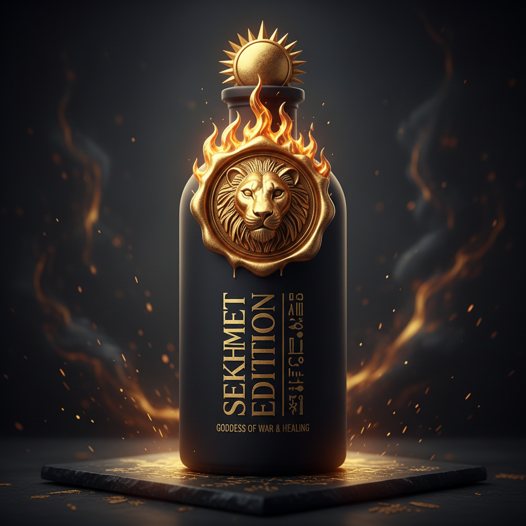 Sekhmet Edition - Egyptian goddess of war and healing luxury ritual bottle