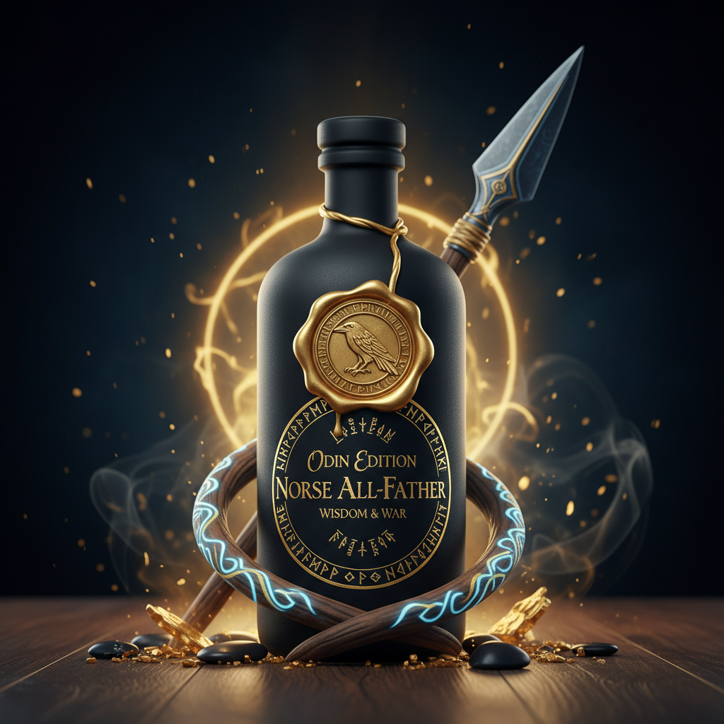 Odin Edition - Norse all-father god of wisdom and war luxury ritual bottle