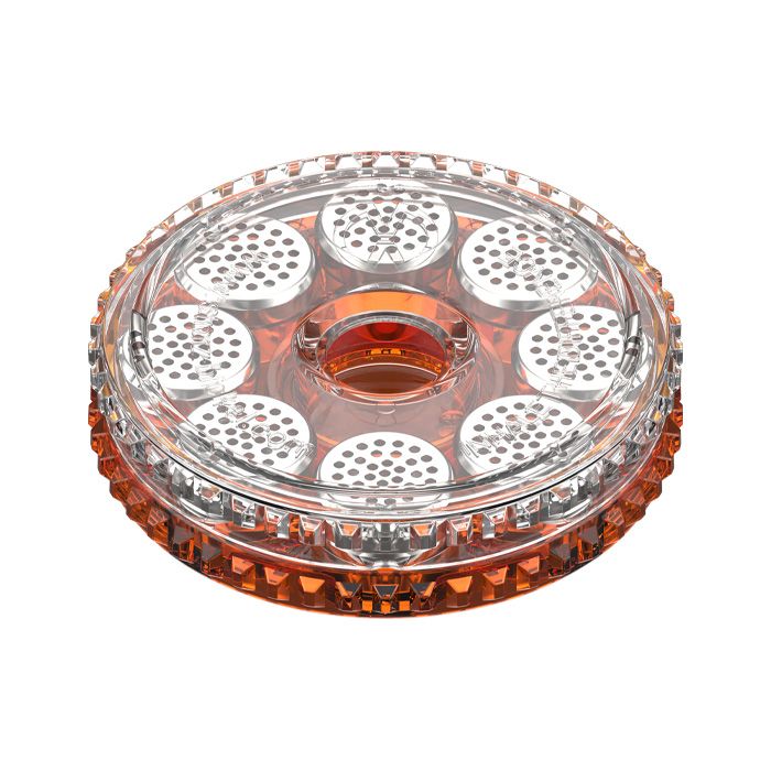 Storz & Bickel Dosing Capsule Magazine viewed from above, with capsules visible through its clear lid