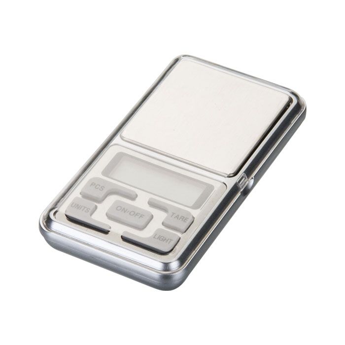 Silver digital scale included with the Dosing Capsule Filling Set
