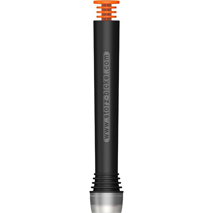 Black filling tool with an orange tip