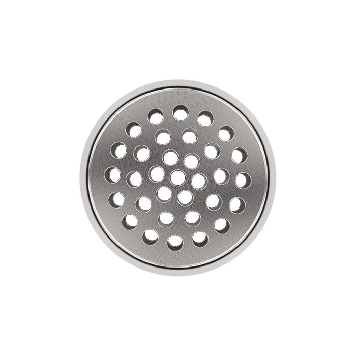 Top view of a silver Storz & Bickel dosing capsule lid showing its perforations
