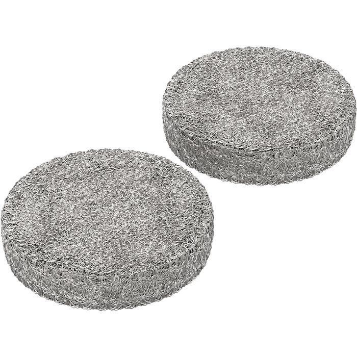Two round filling pads shown at an angle