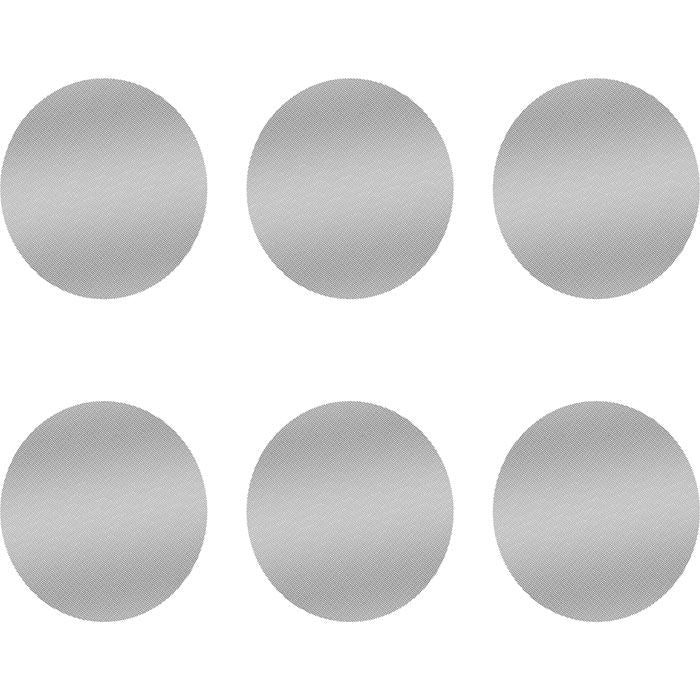 Six round Storz & Bickel fine screens arranged in two rows