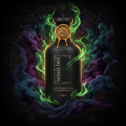 Loki Edition - Norse trickster god of transformation luxury ritual bottle