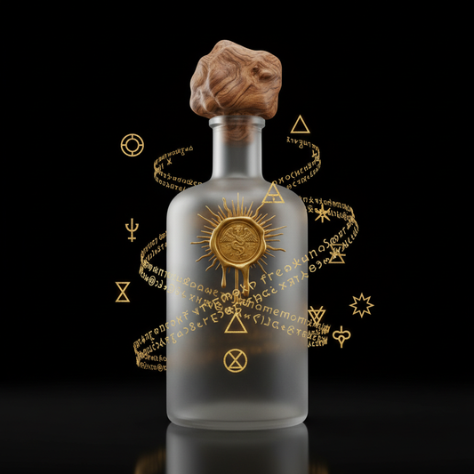 The Emerald Tablet - Ancient Wisdom Collection - Luxury 1L Frosted Bottle