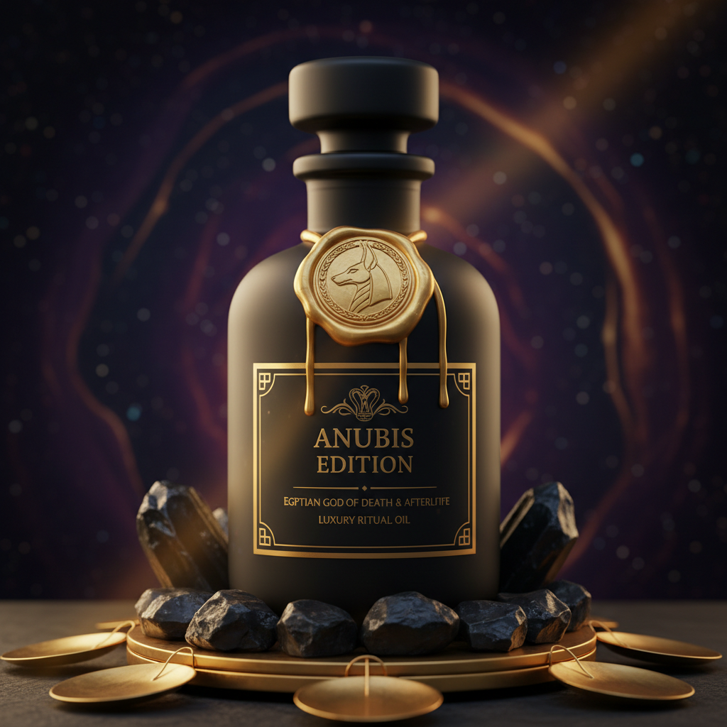 Anubis Edition - Egyptian god of death and afterlife luxury ritual bottle