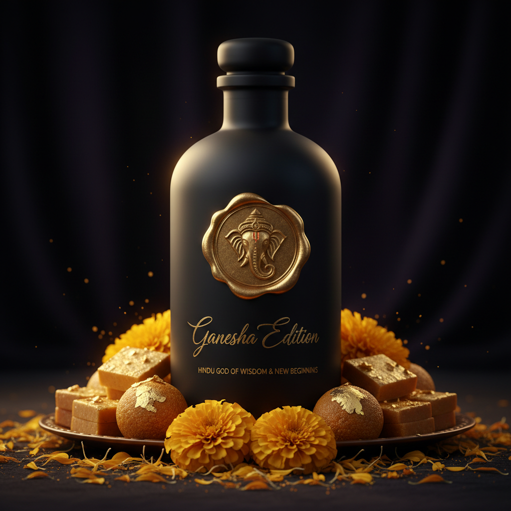 Ganesha Edition - Hindu god of wisdom and new beginnings luxury ritual bottle