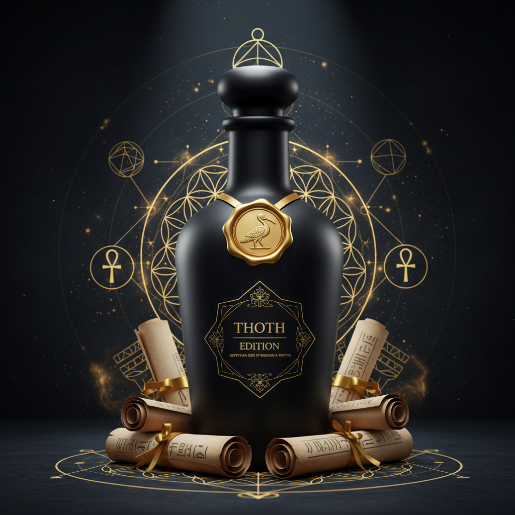 Thoth Edition - Egyptian god of wisdom and writing luxury ritual bottle