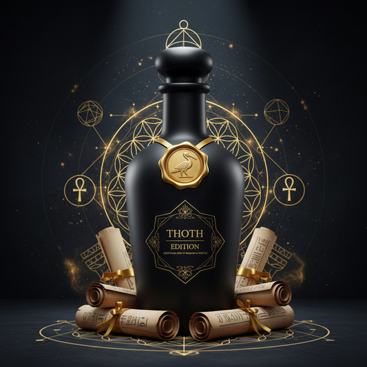 Thoth Edition - Egyptian god of wisdom and writing luxury ritual bottle