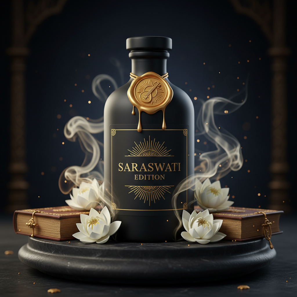 Saraswati Edition - Hindu goddess of knowledge and arts luxury ritual bottle