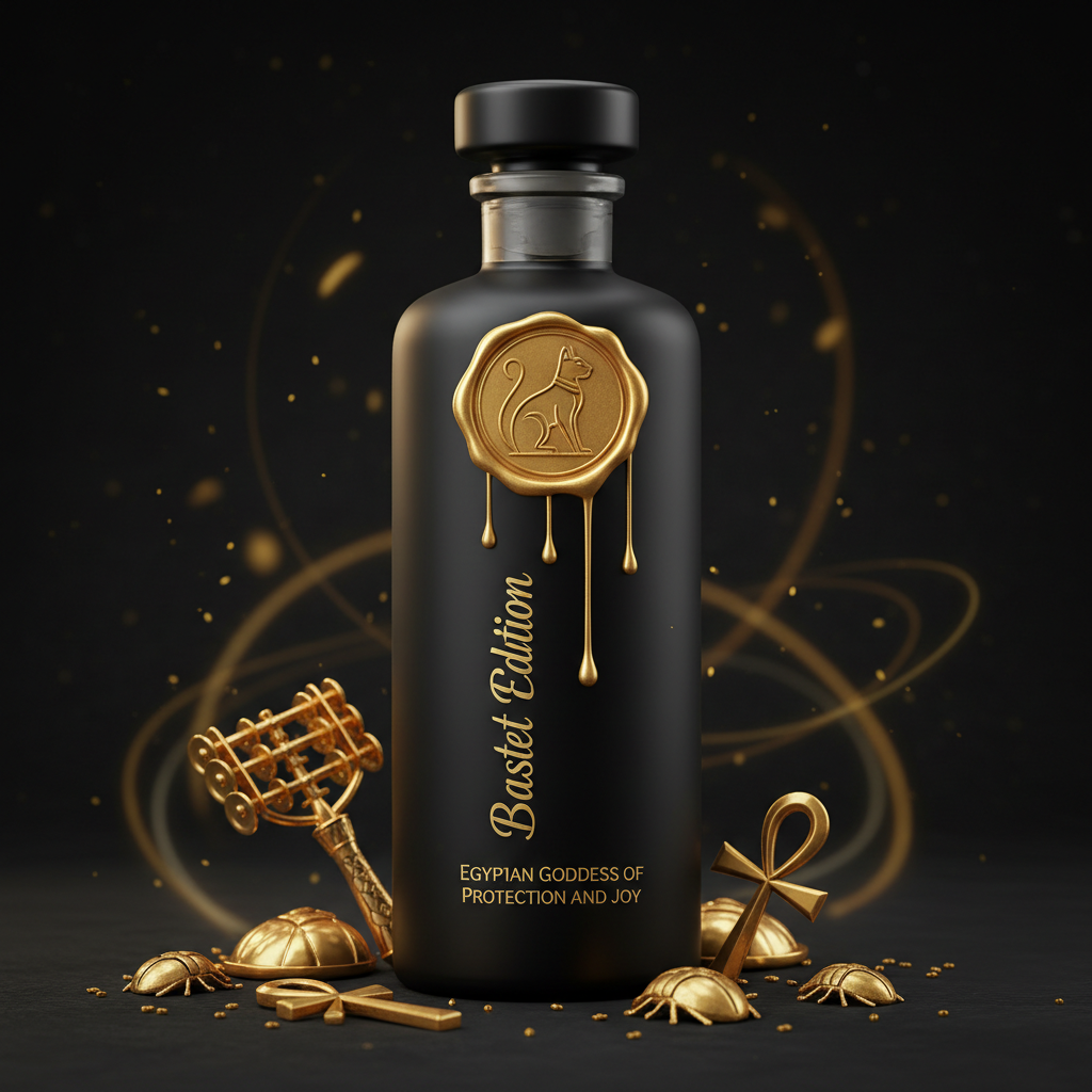 Bastet Edition - Egyptian goddess of protection and joy luxury ritual bottle